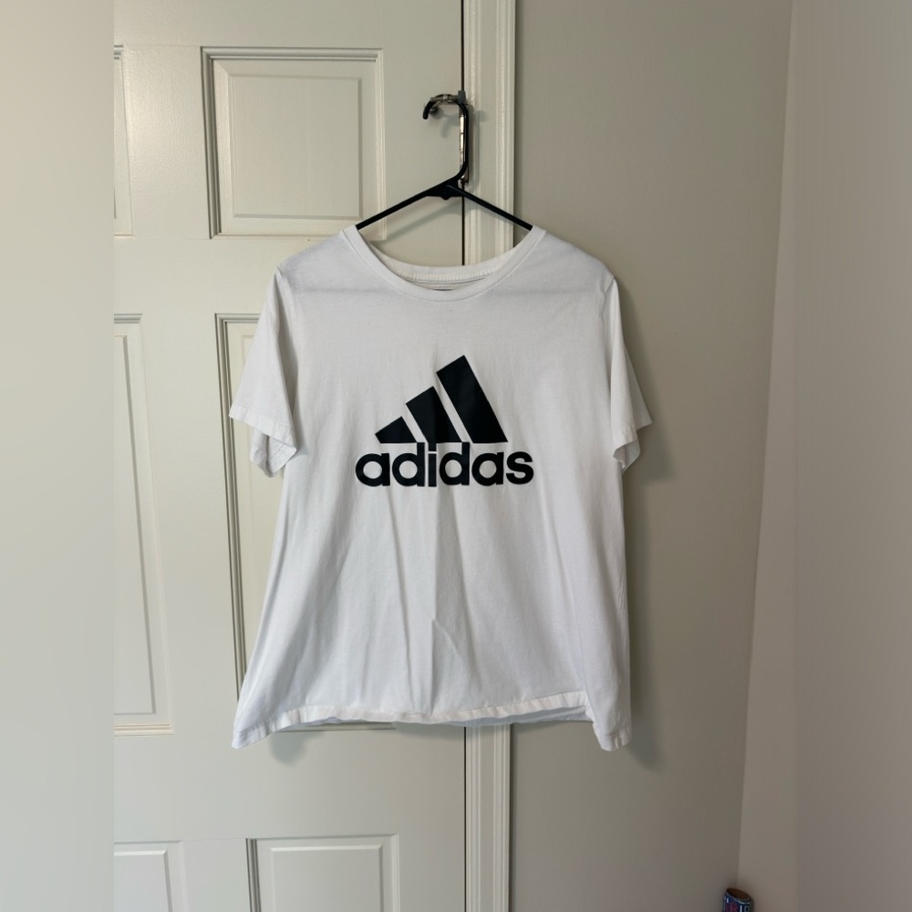Adidas Women’s Trefoil Tee, White, 2X